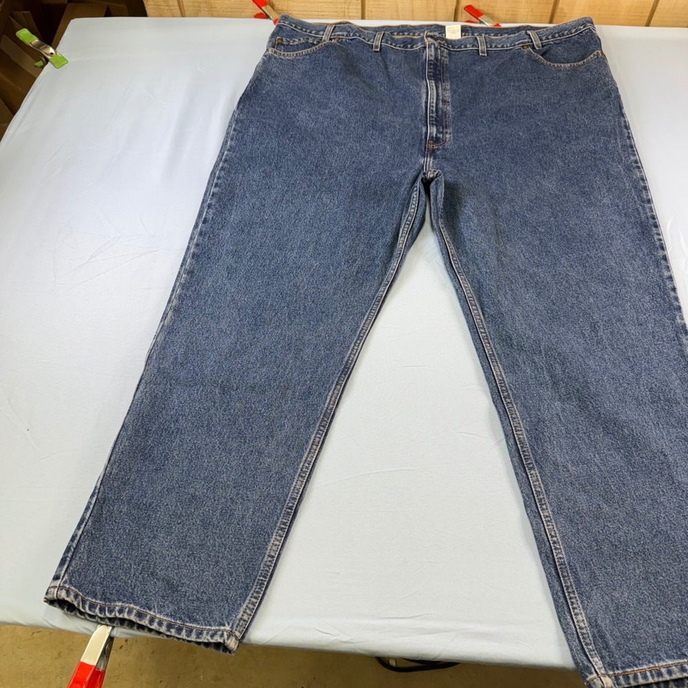 VTG Levis 550 Relaxed Fit Jeans Mens 54x30 Blue Denim Orange Tab Vintage 5-Pockt - Picture 2 of 16